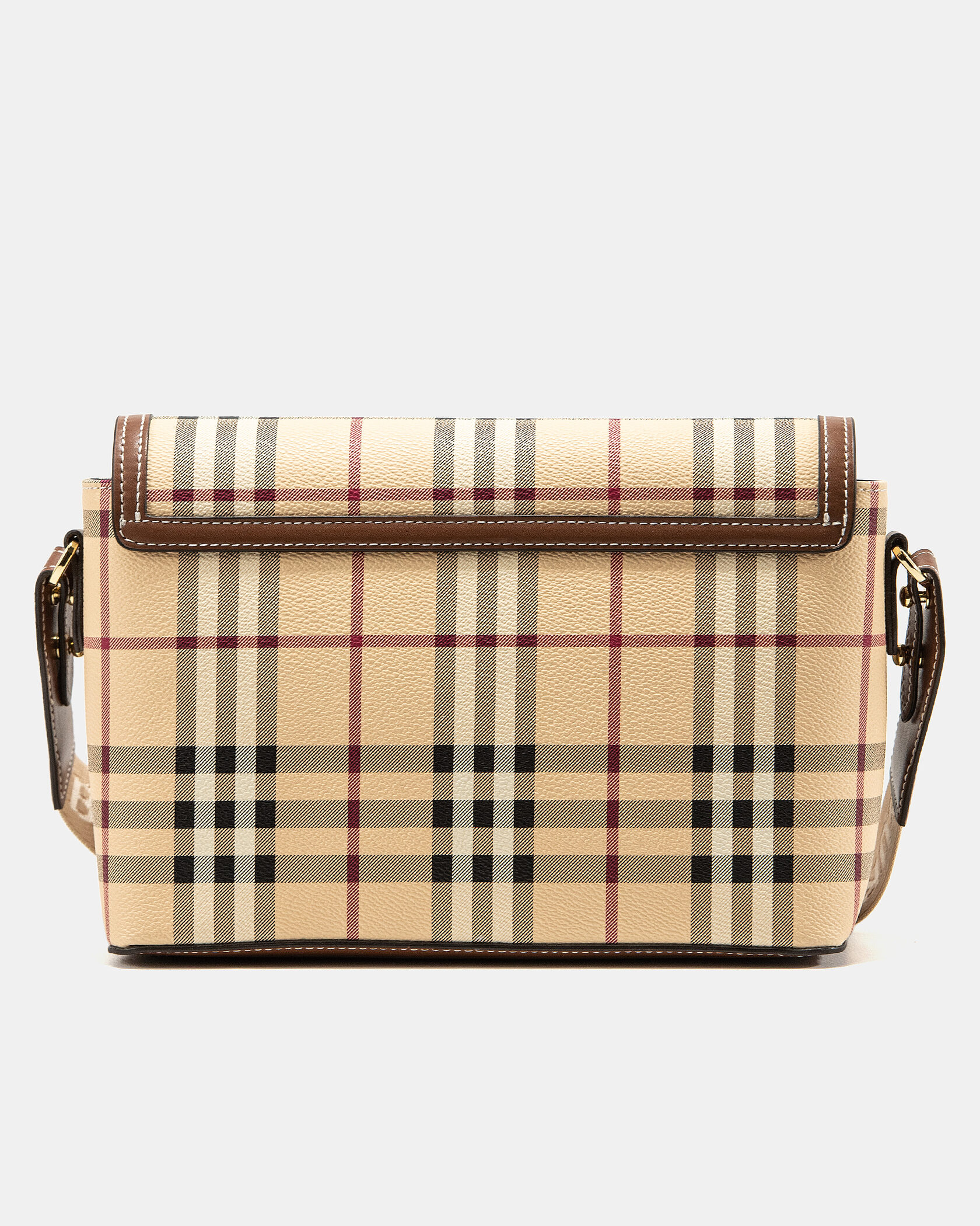 Burberry Leather Vintage Check Note Cross-Body Bag - 8