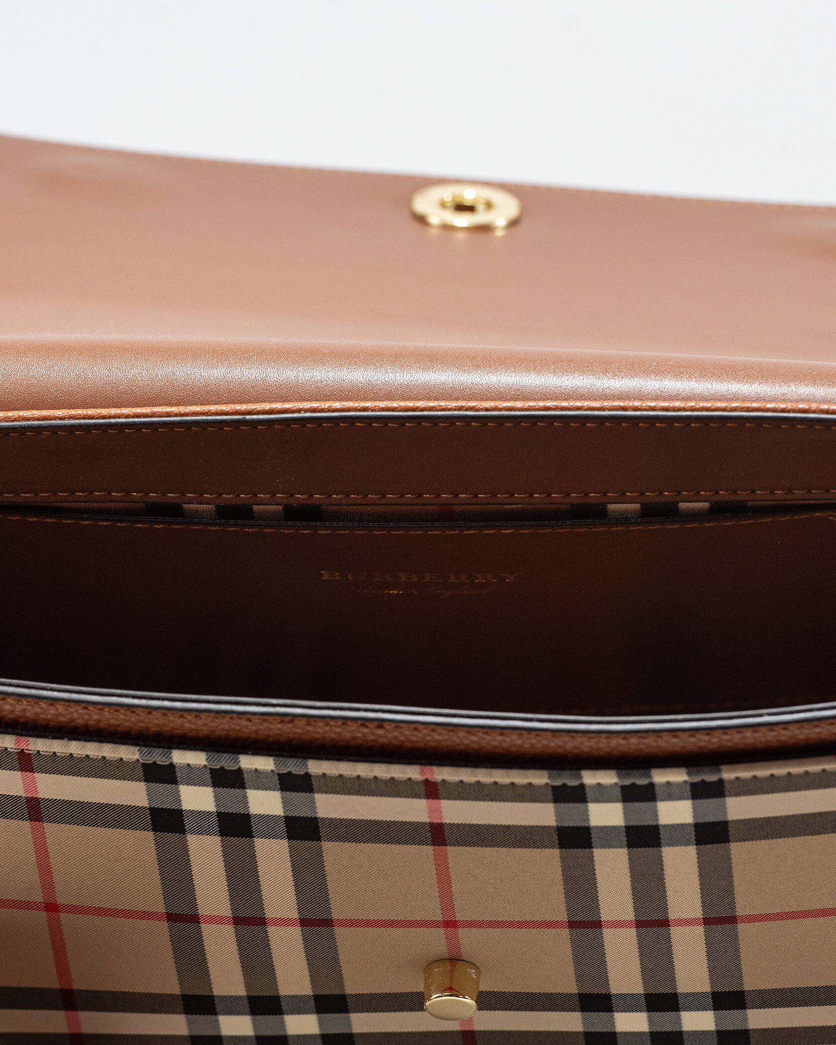 Burberry Leather Vintage Check Note Cross-Body Bag - 16