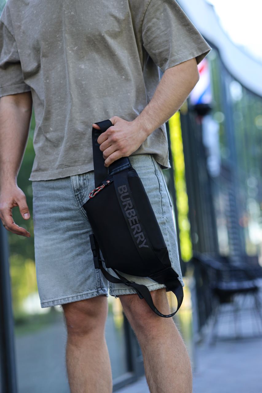 Burberry Men's Sonny Tonal-Logo Belt Bag - 10