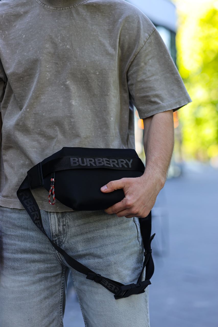 Burberry Men's Sonny Tonal-Logo Belt Bag - 13