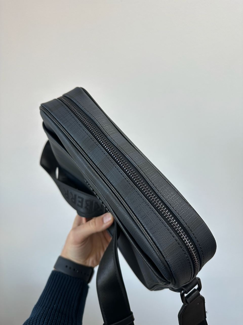 Burberry Muswell Shoulder Crossbody Bag Dark Blue - 7