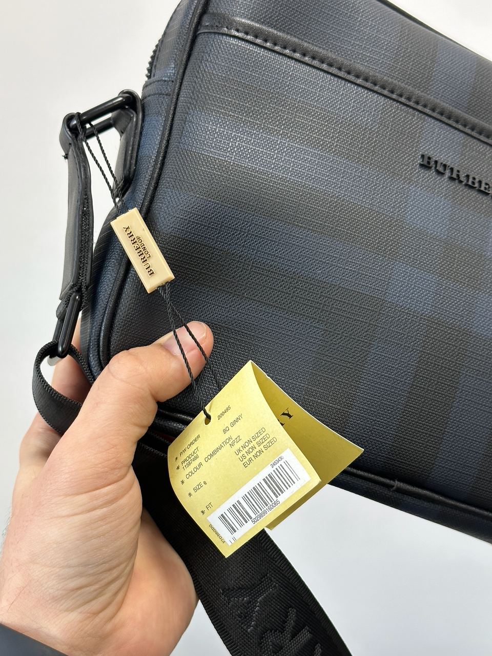 Burberry Muswell Shoulder Crossbody Bag Dark Blue - 8