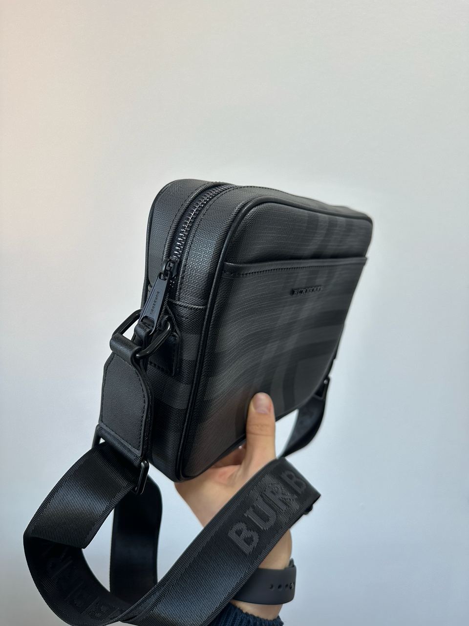 Burberry Muswell Shoulder Crossbody Bag Dark Grey - 5