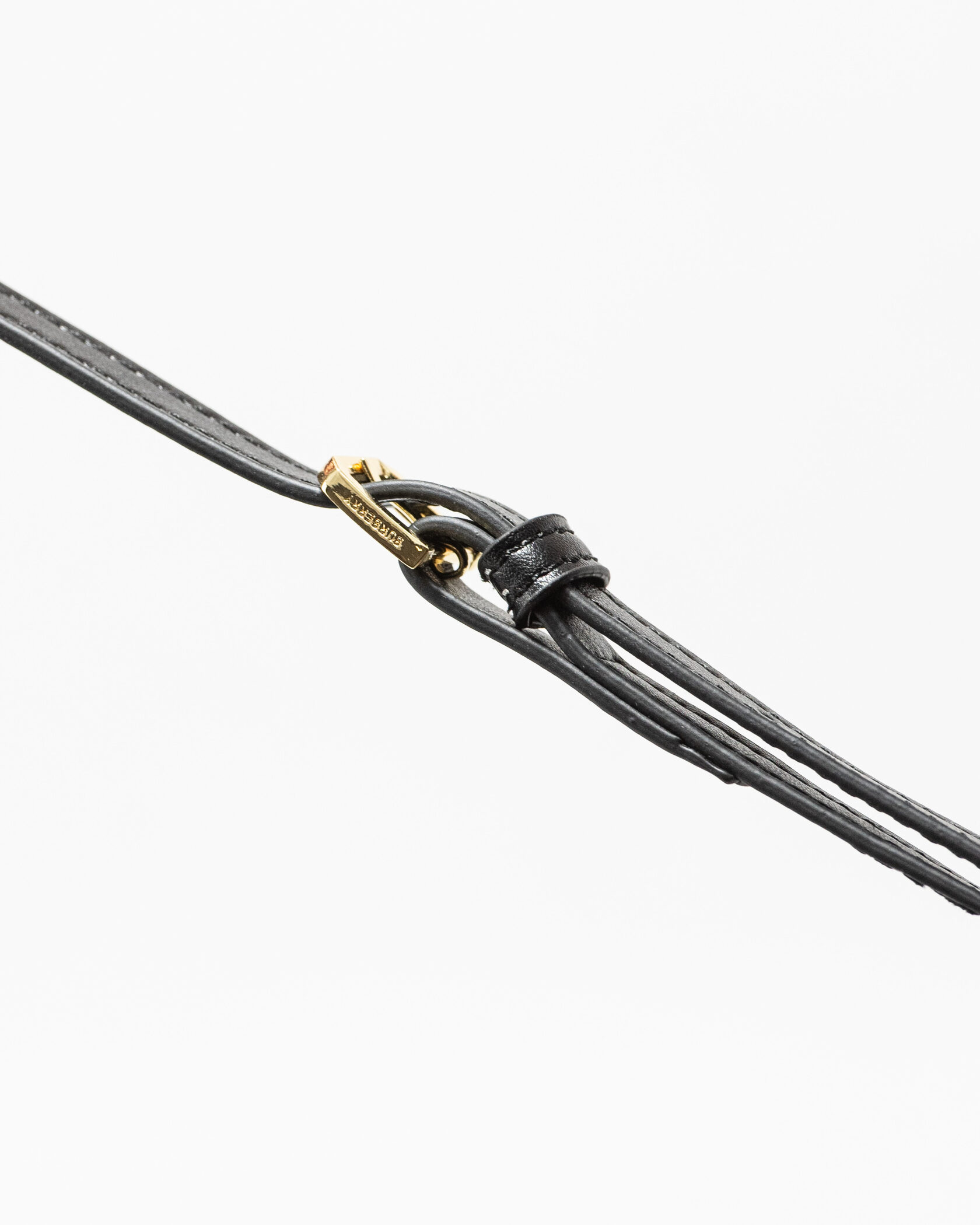 Burberry Small Leather TB Bag Black - 13