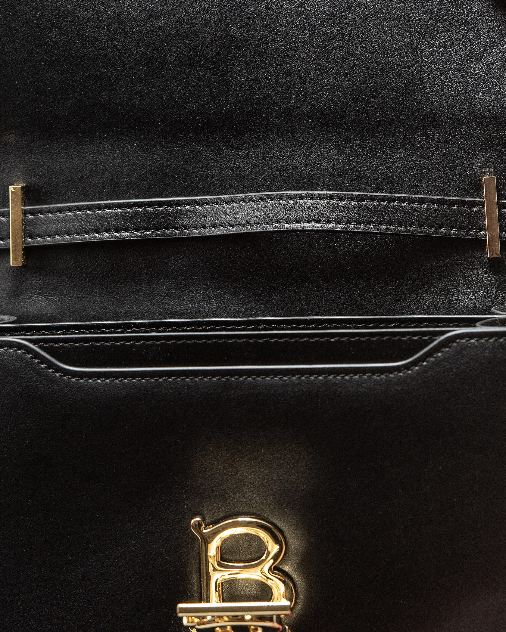 Burberry Small Leather TB Bag Black - 14