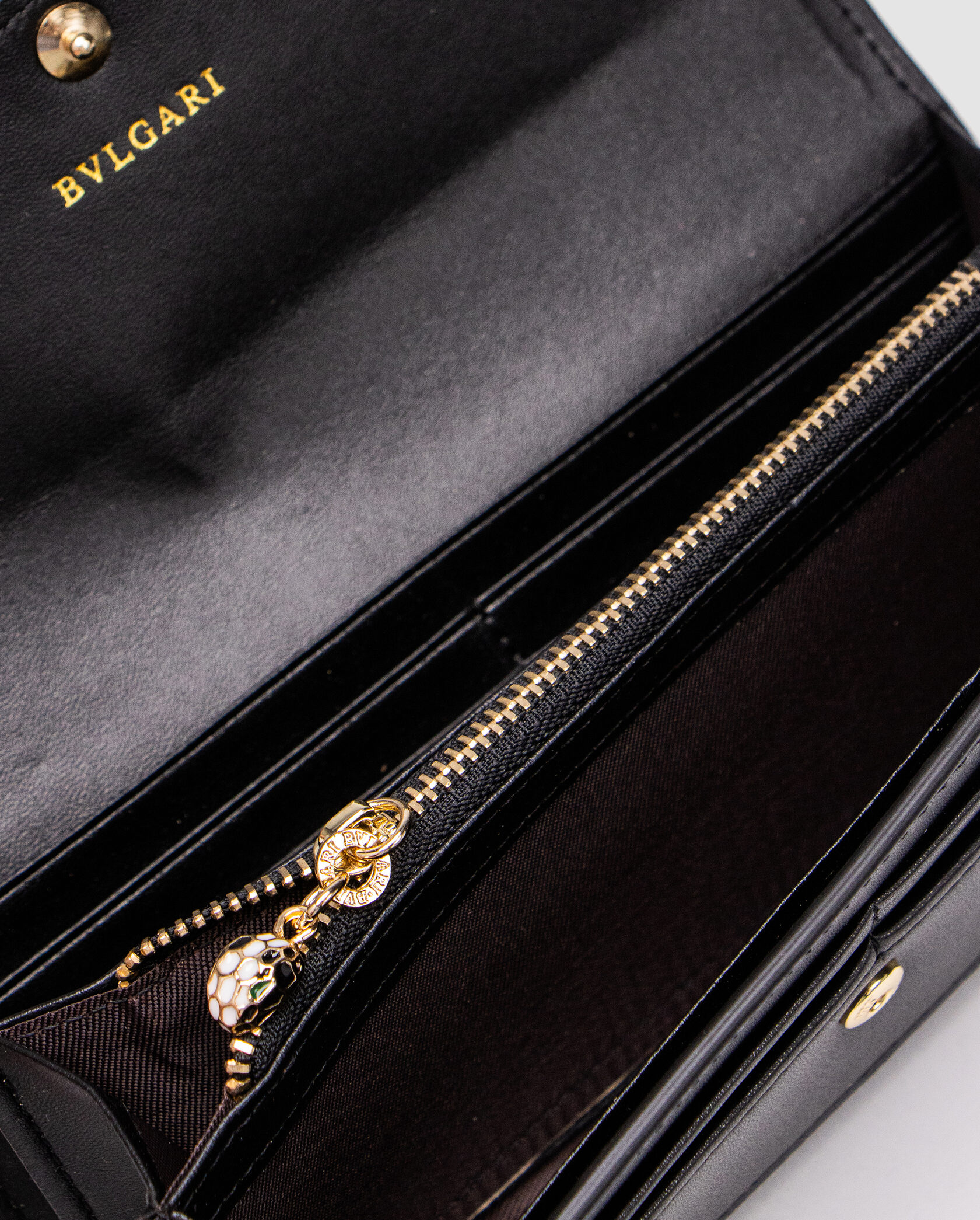 Bvlgari Serpenti Forever Large Wallet Black - 13