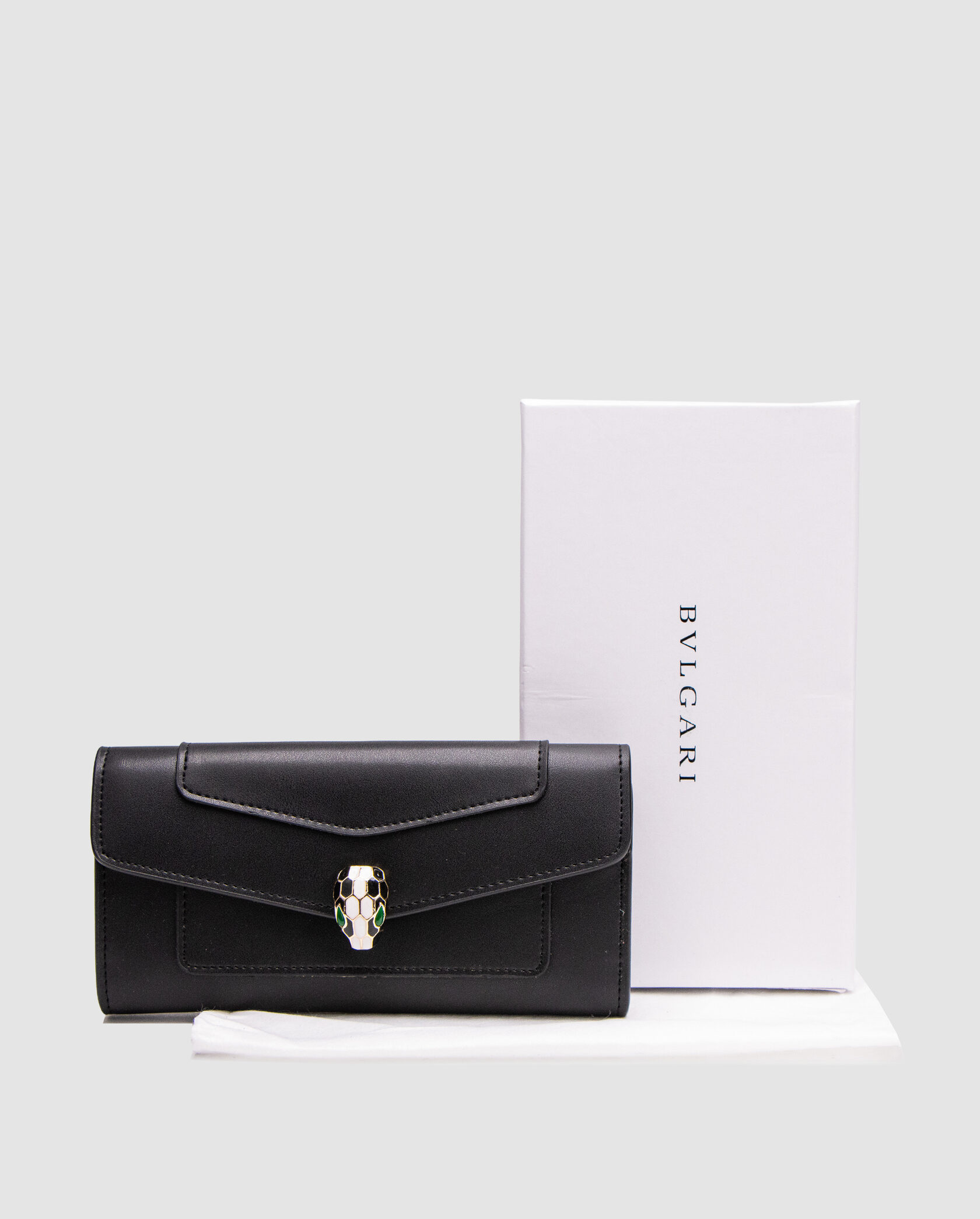 Bvlgari Serpenti Forever Large Wallet Black - 2