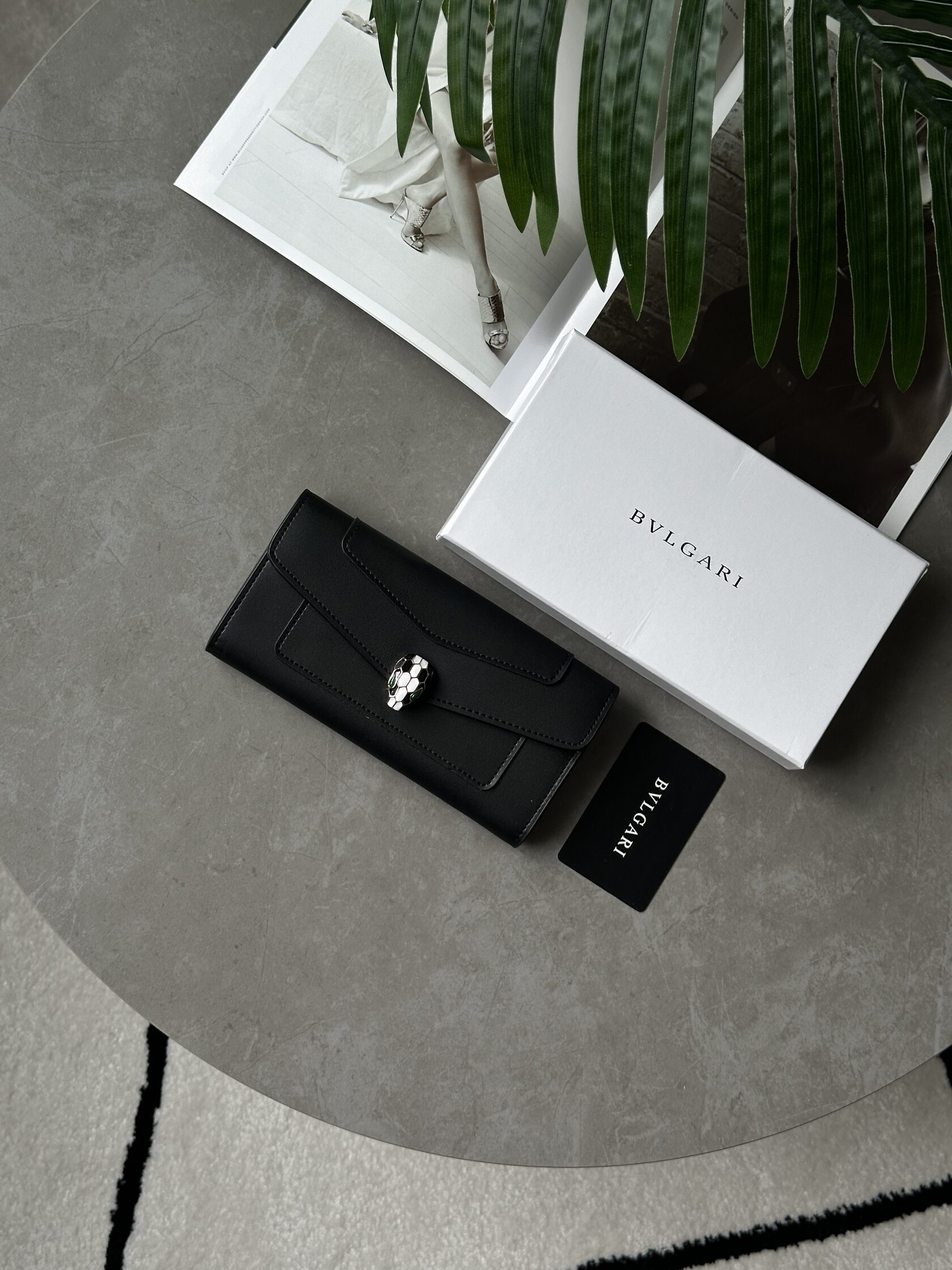 Bvlgari Serpenti Forever Large Wallet Black - 7