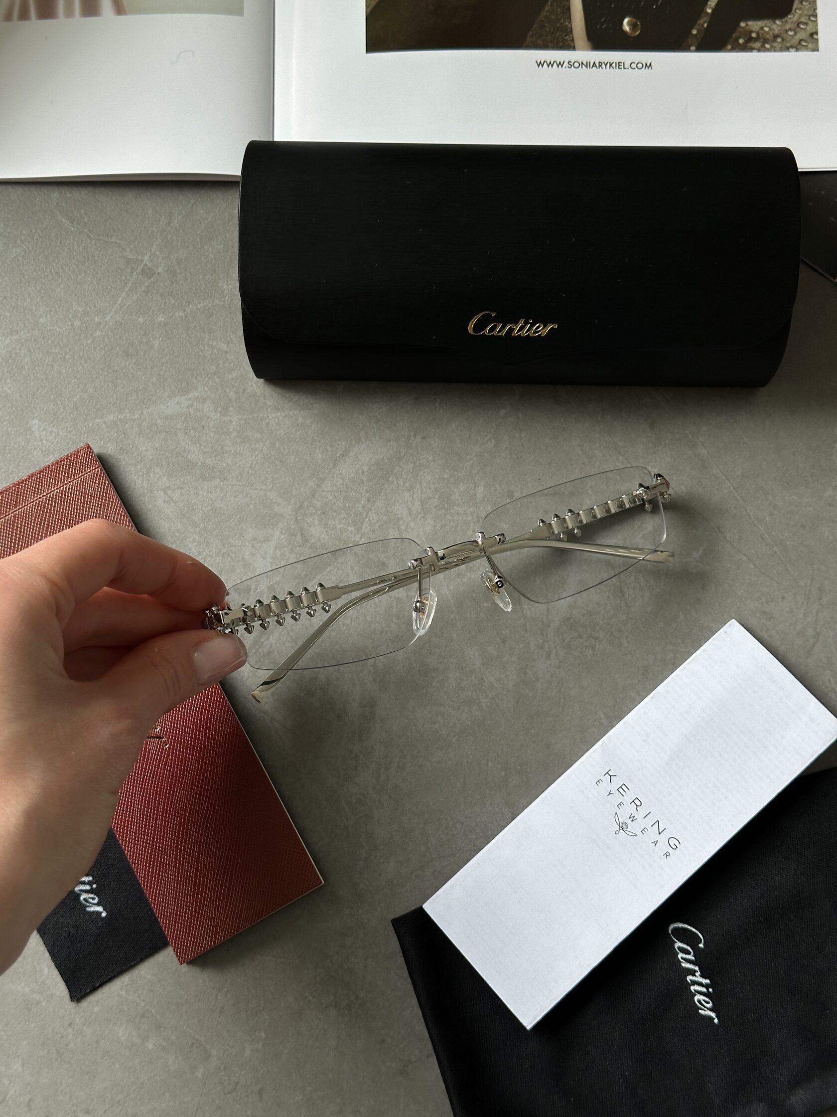 Cartier Clash Clear/Silver CT0544S 001 L Cat.2 - 10