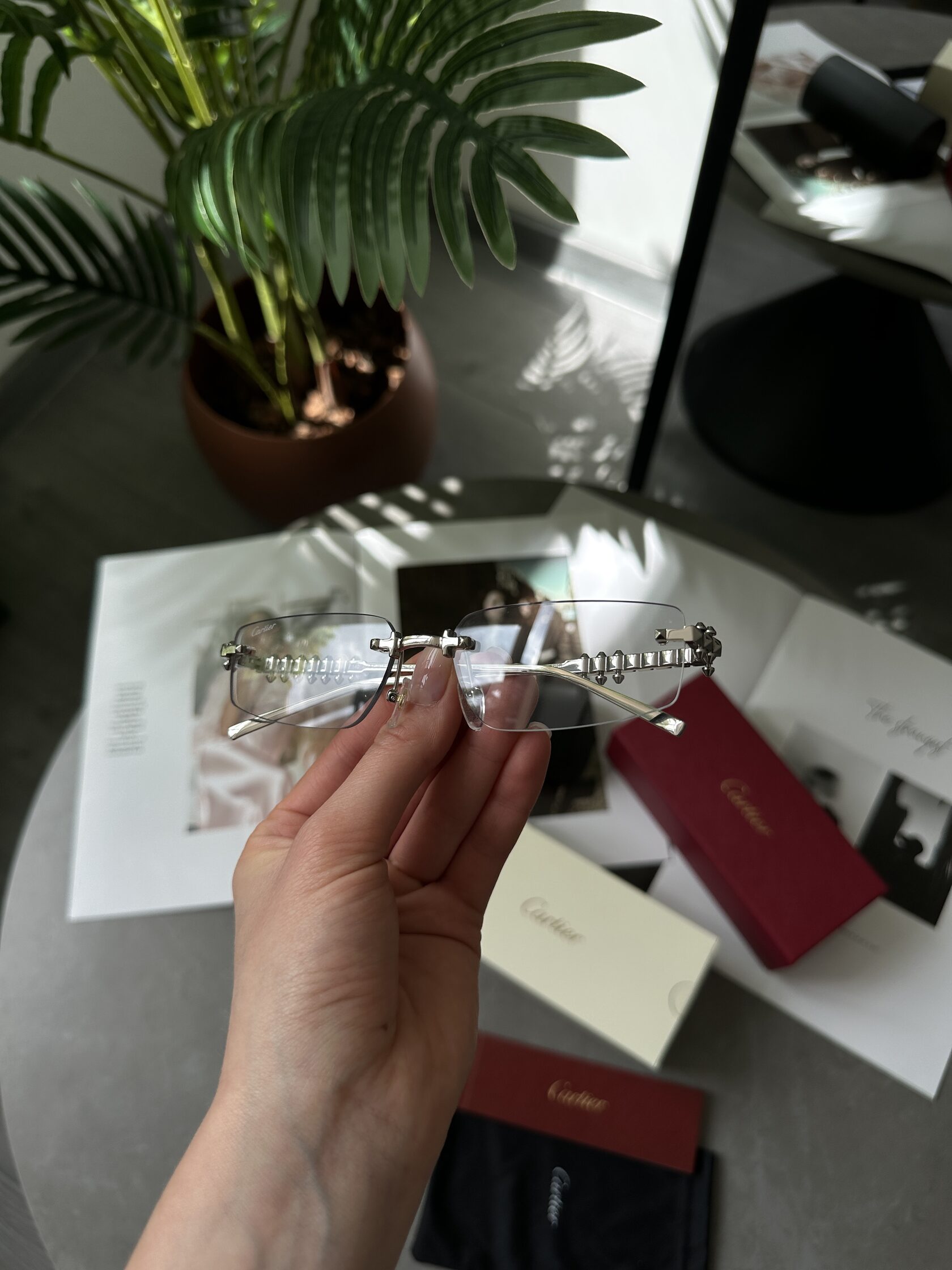 Cartier Clash Clear/Silver CT0544S 001 L Cat.2 - 6