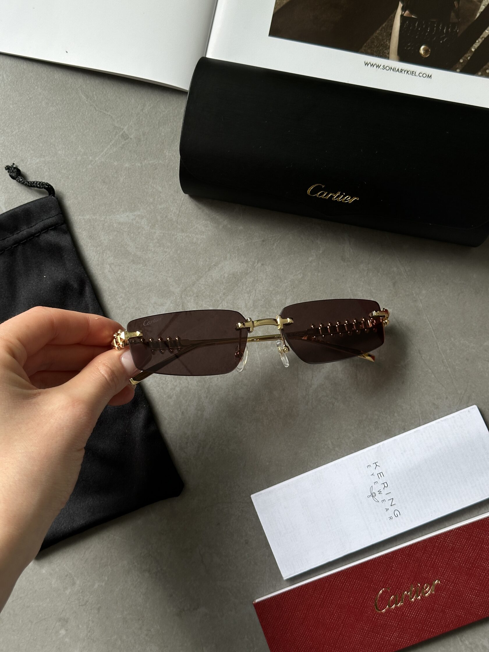 Cartier Clash Pink/Gold CT0544S 001 L Cat.2 - 7