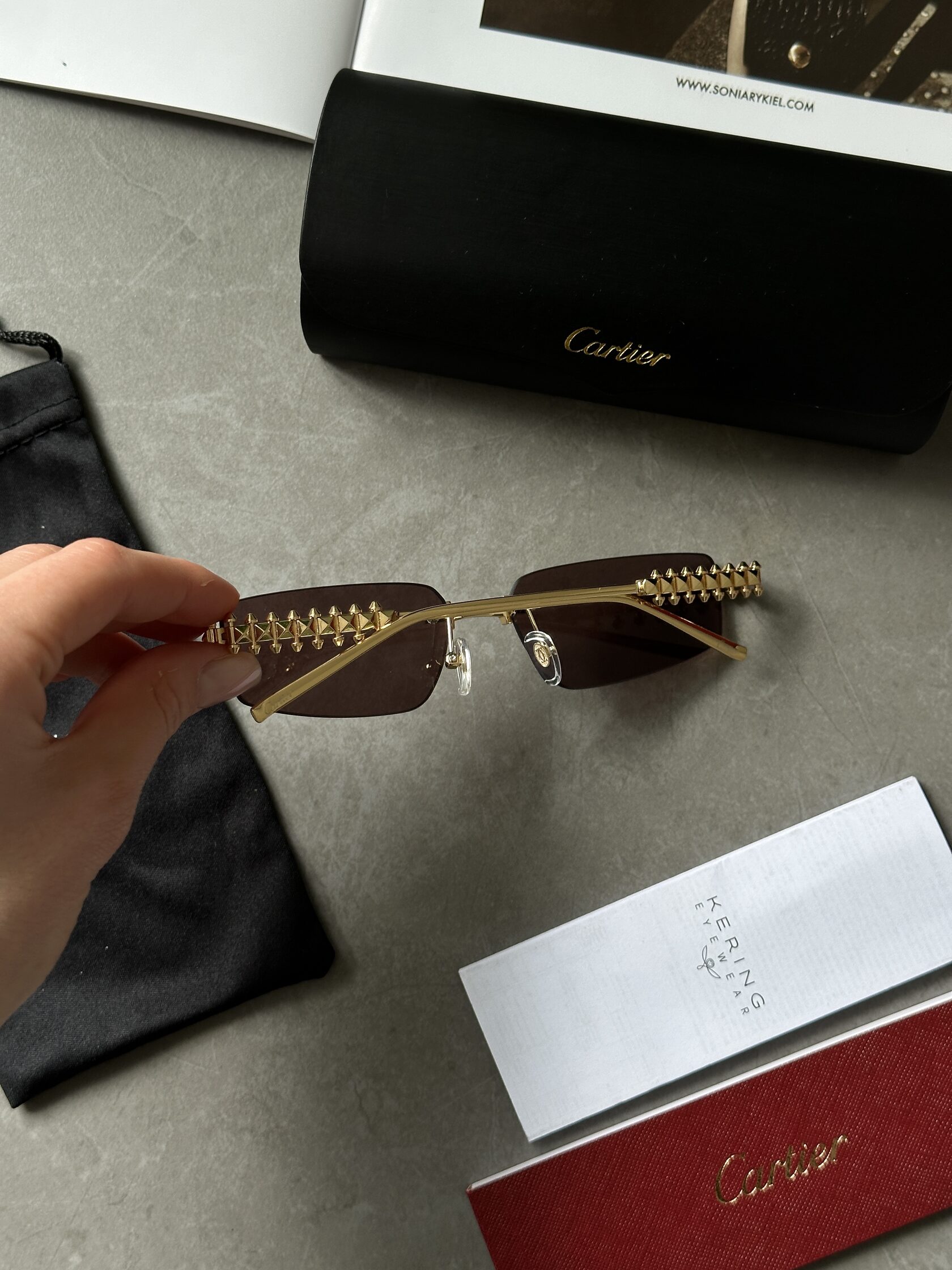 Cartier Clash Pink/Gold CT0544S 001 L Cat.2 - 9