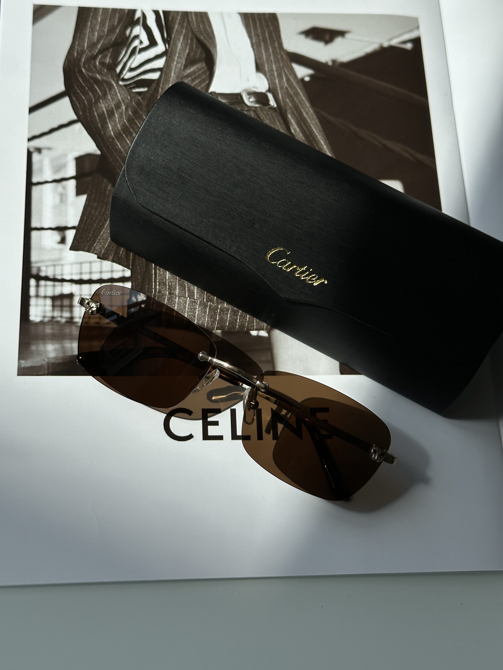Cartier CT0148O 001 Brown/Silver - 3