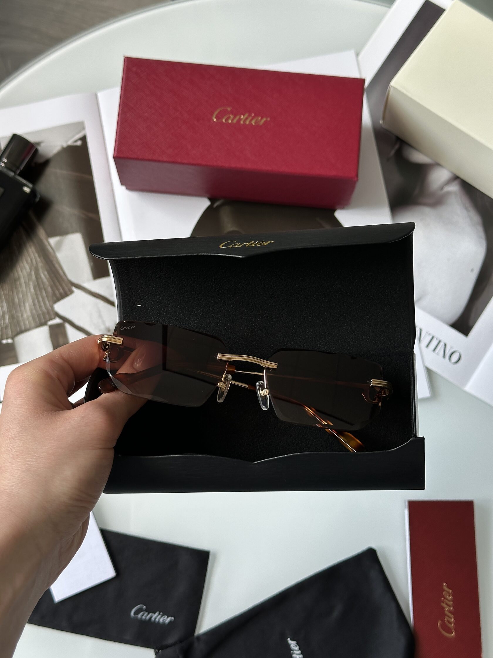 Cartier CT0627S 002C Brown/Gold - 3