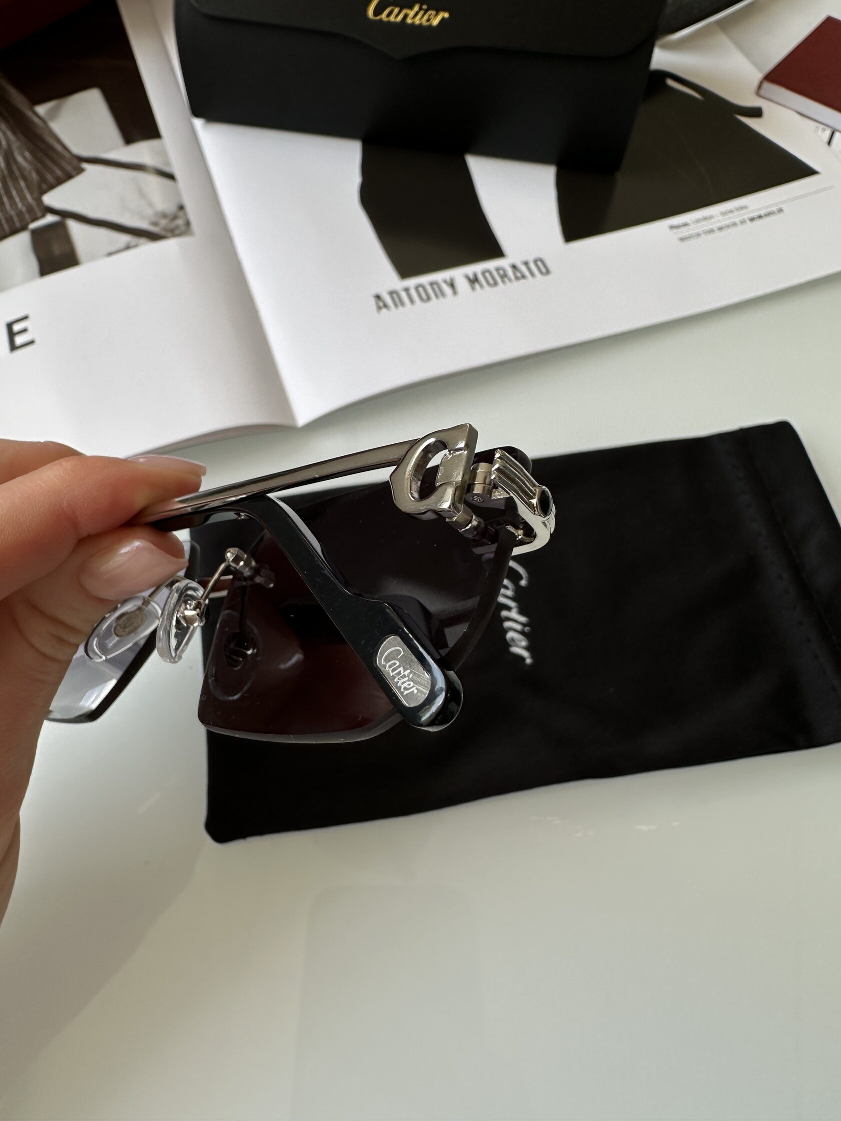 Cartier CT0627S 006WP Blue/Silver - 10