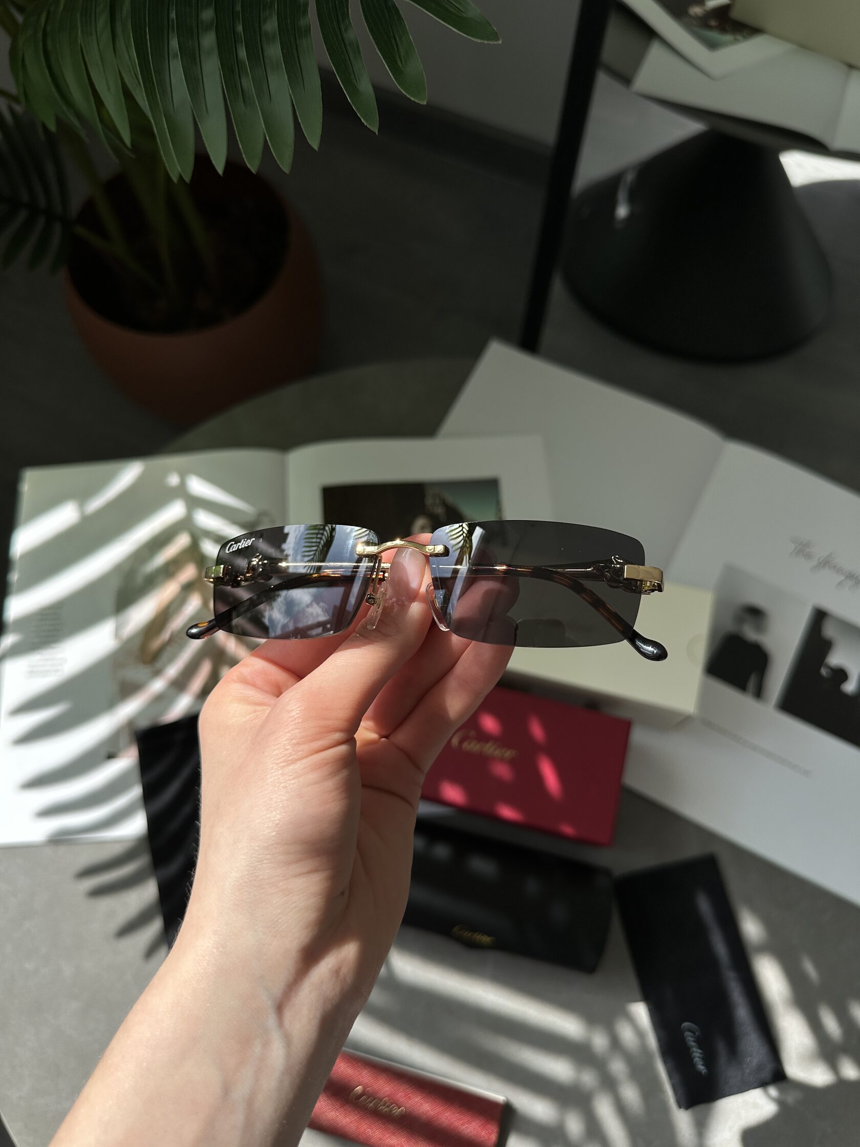 Cartier Panthère Black/Gold CT0430S 004 AD - 5