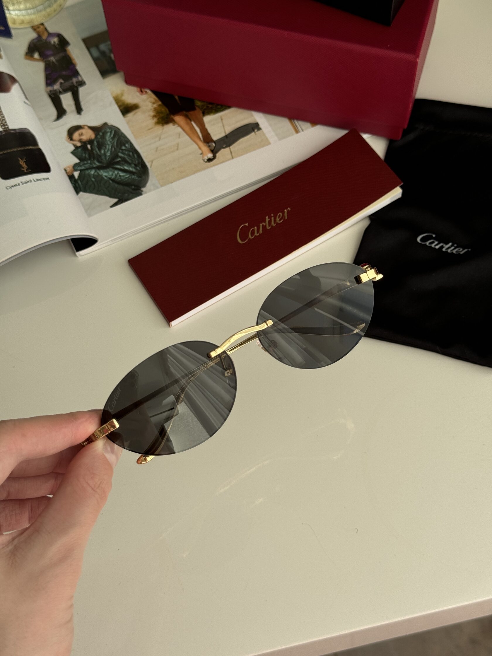 Cartier Panthère Black/Gold CT0504S - 7