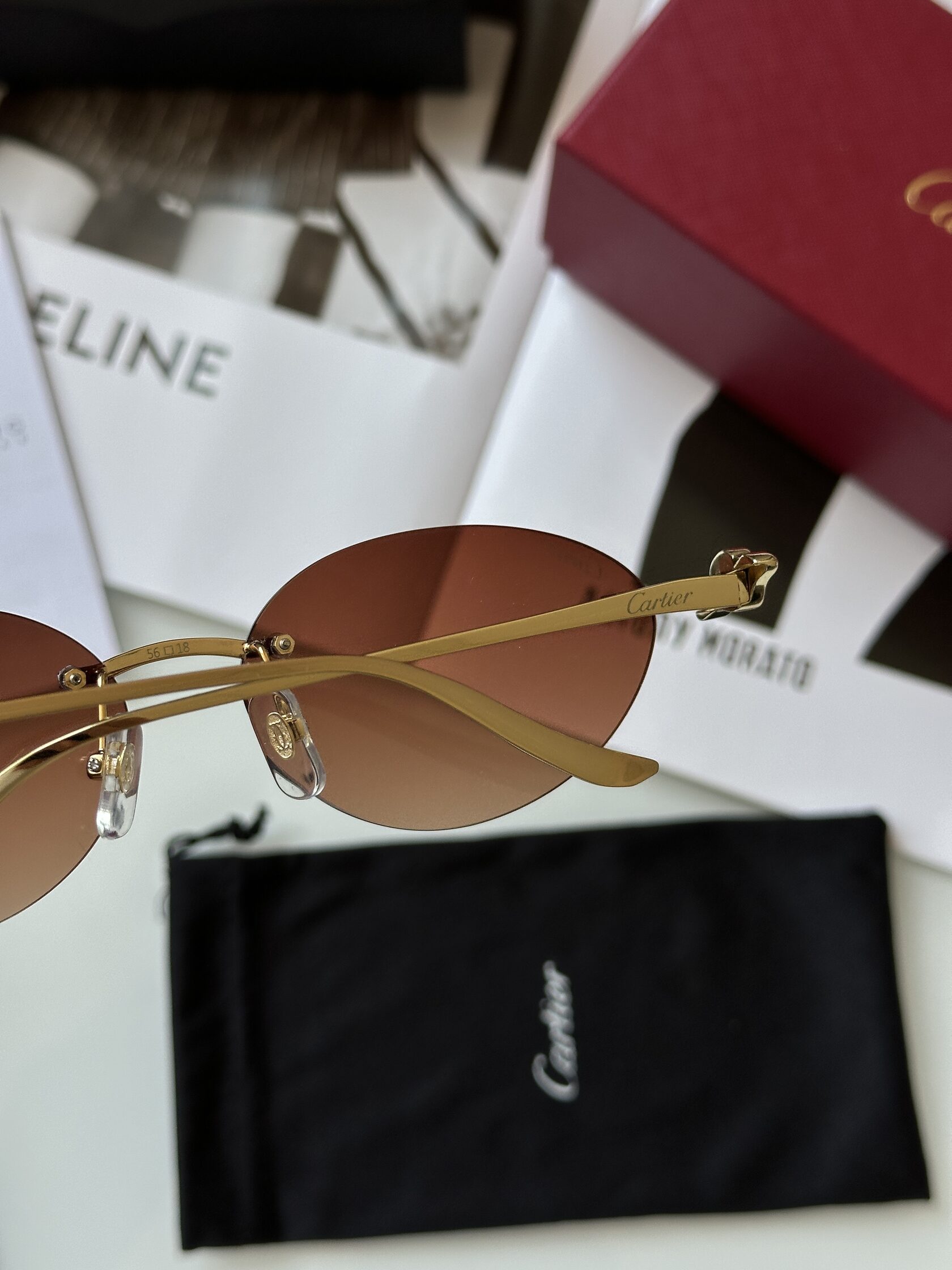 Cartier Panthère Brown/Gold CT0504S - 7