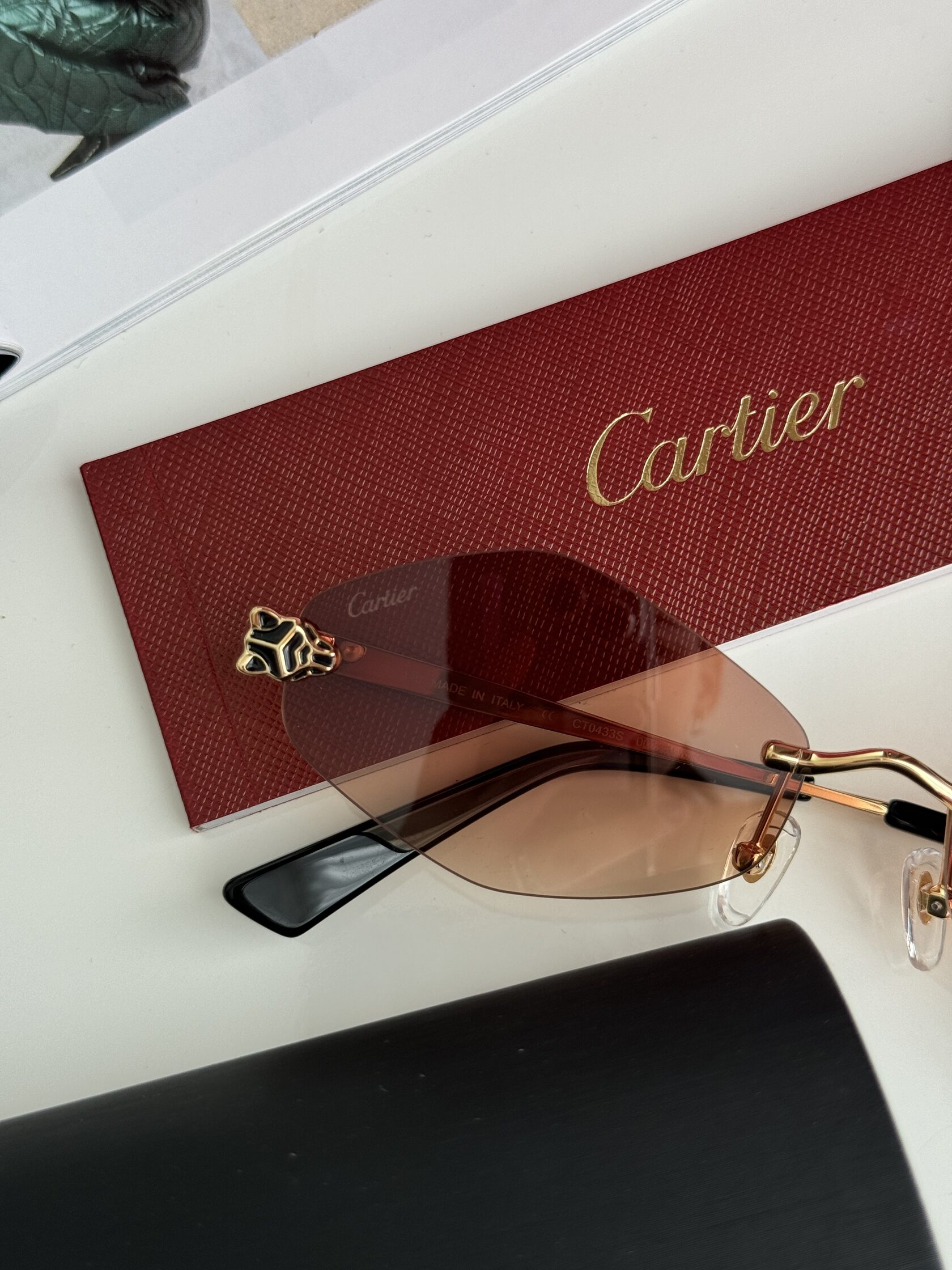 Cartier Panthère Losange Brown/Gold CT0433S - 6