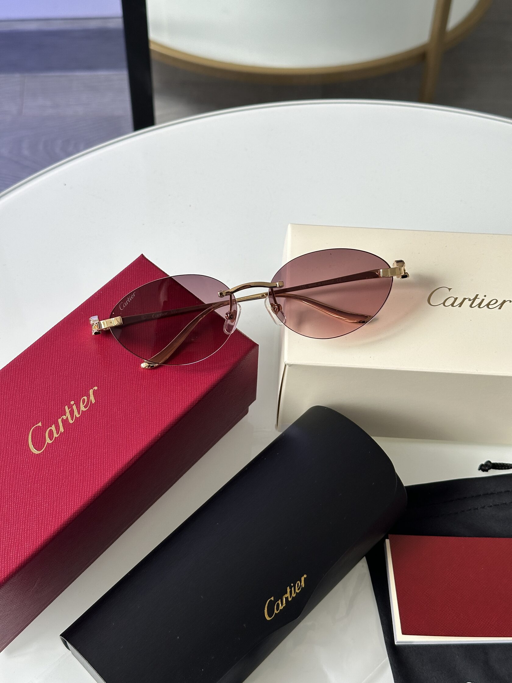 Cartier Panthère Pink/Gold CT0504S - 3