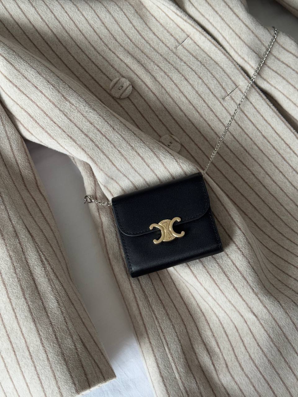 Celine Business Card Holder Triomphe - 3