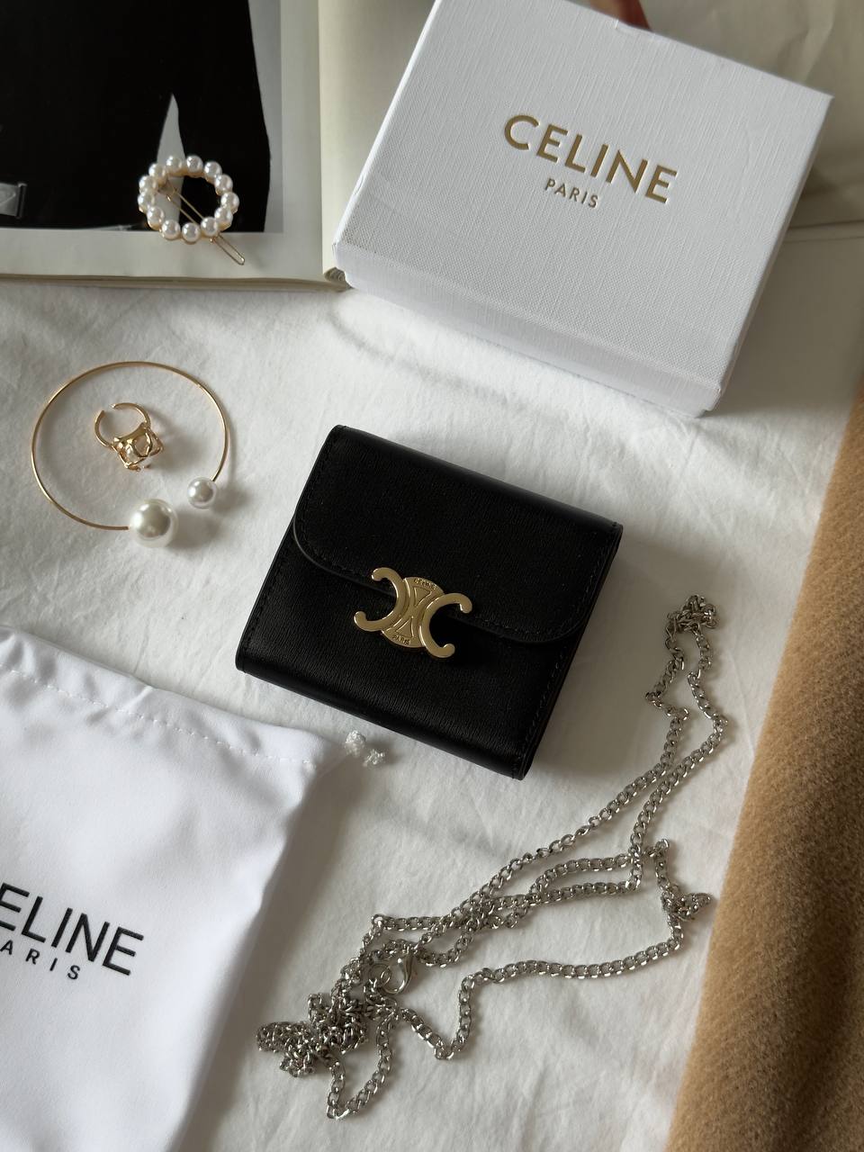 Celine Business Card Holder Triomphe - 4