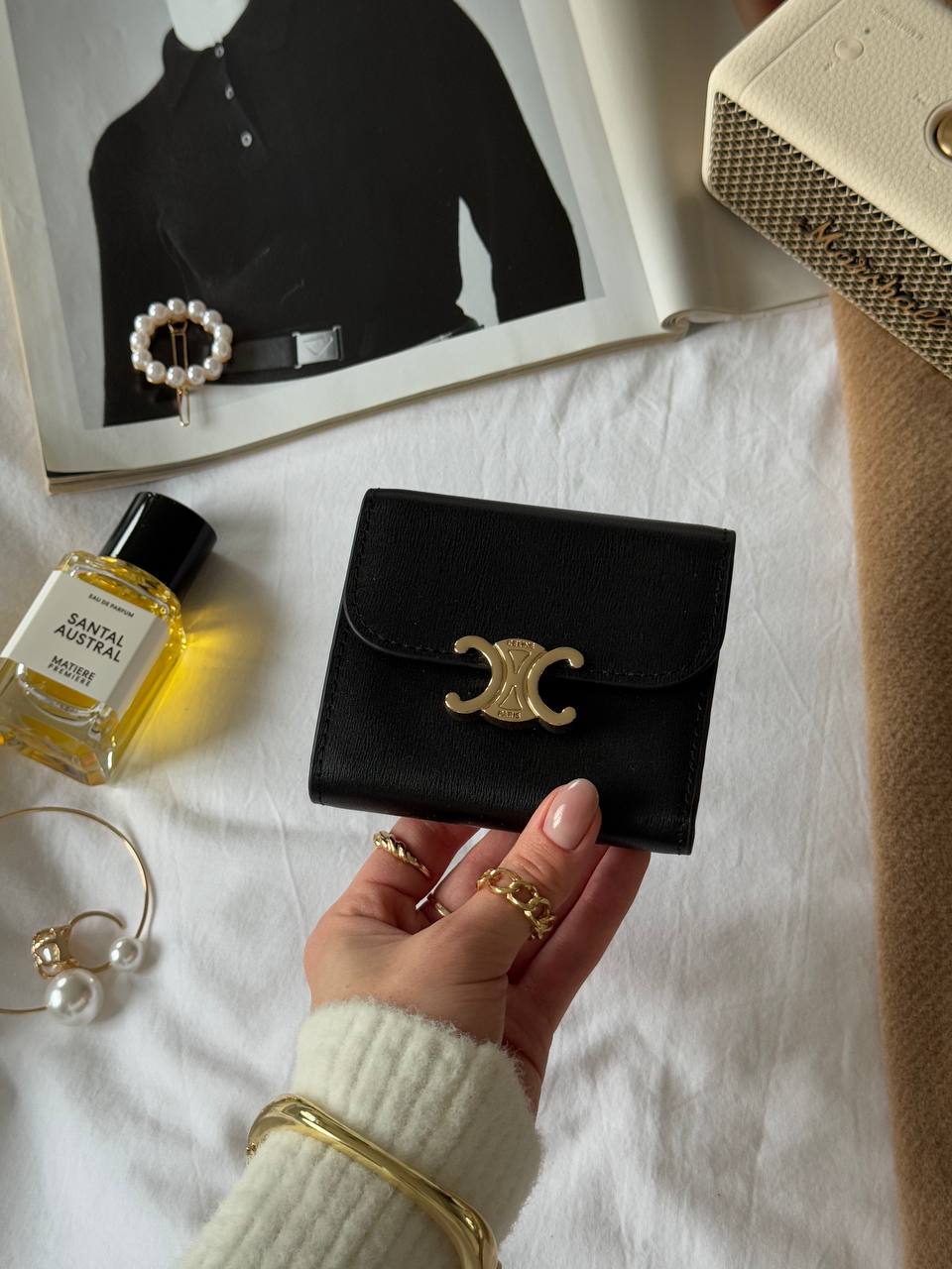 Celine Business Card Holder Triomphe - 7