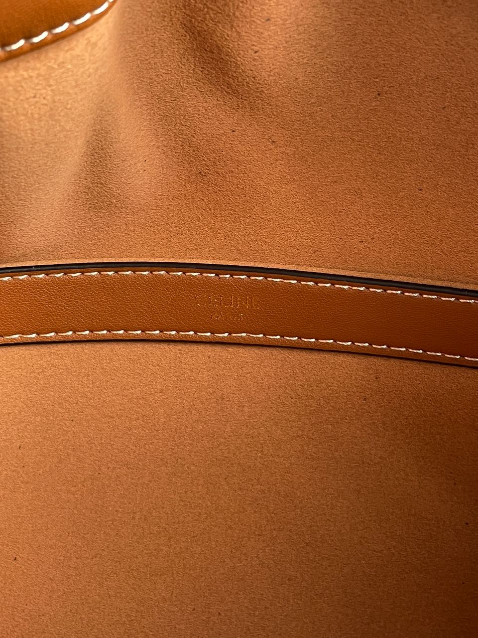 Celine Cabas Drawstring Cuir Triomphe In Smooth Calfskin Tan - 27