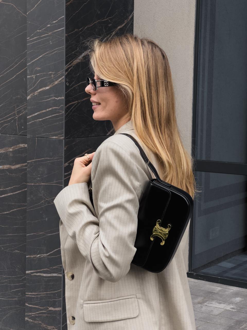 Celine Classique Triomphe Bag Black - 14