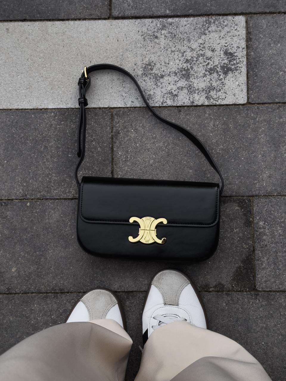 Celine Classique Triomphe Bag Black - 2