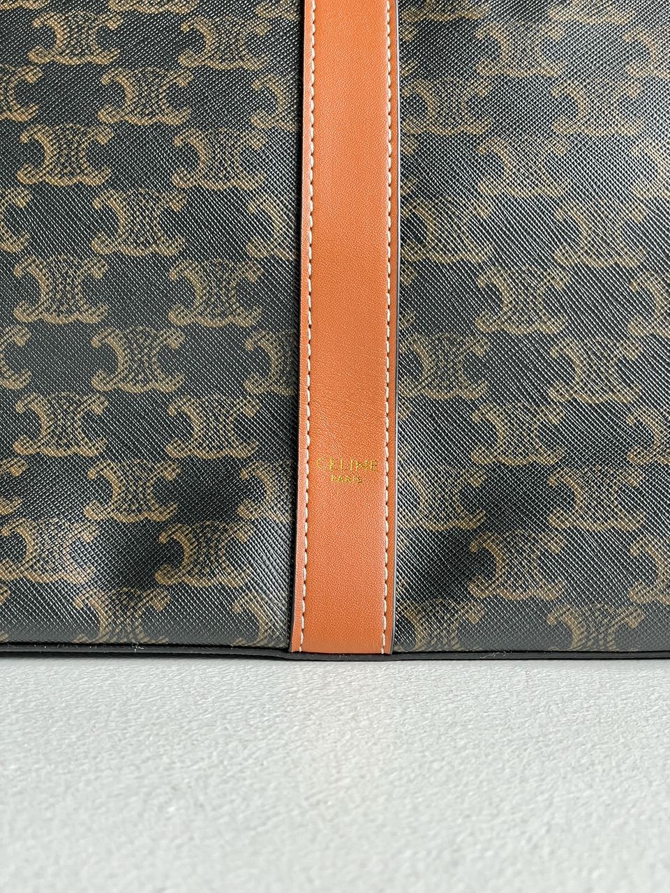 Celine Medium Cabas In Triomphe Canvas Tan - 17