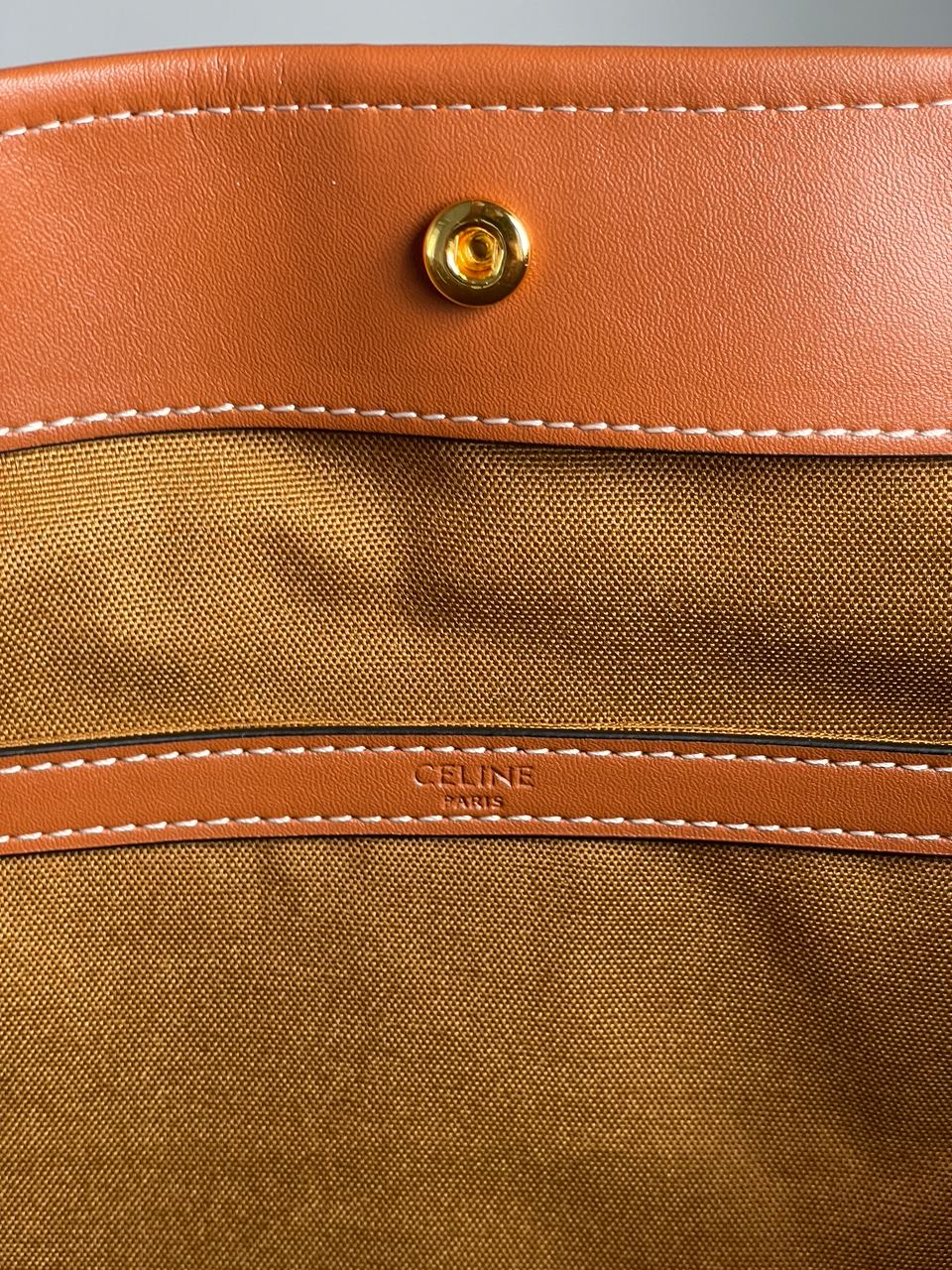 Celine Medium Cabas In Triomphe Canvas Tan - 27