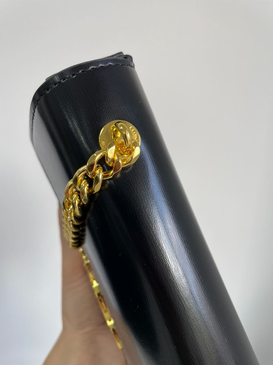 Celine Shoulder Bag Claude In Shiny Calfskin Black - 17