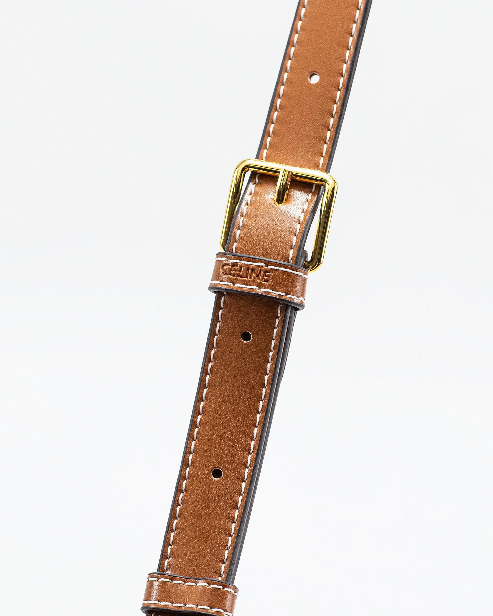 Celine Small Bucket Cuir Triomphe In Smooth Calfskin Tan Brown - 12