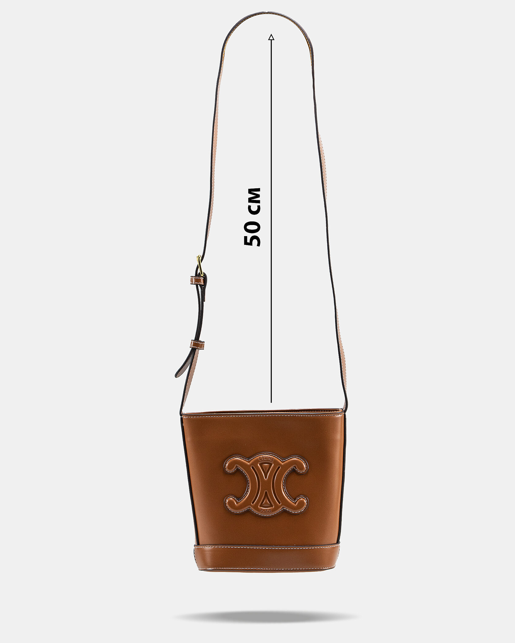 Celine Small Bucket Cuir Triomphe In Smooth Calfskin Tan Brown - 4