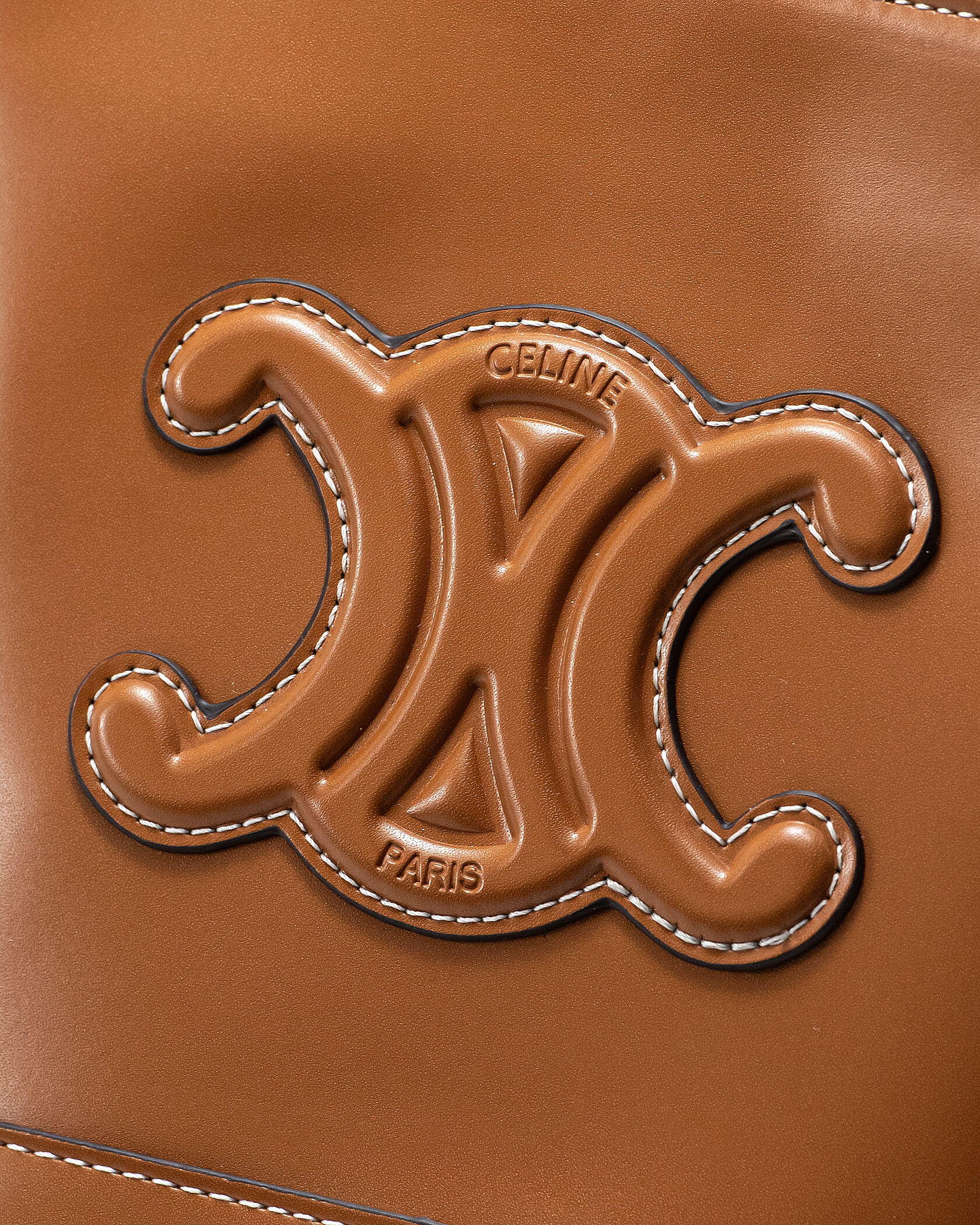 Celine Small Bucket Cuir Triomphe In Smooth Calfskin Tan Brown - 7