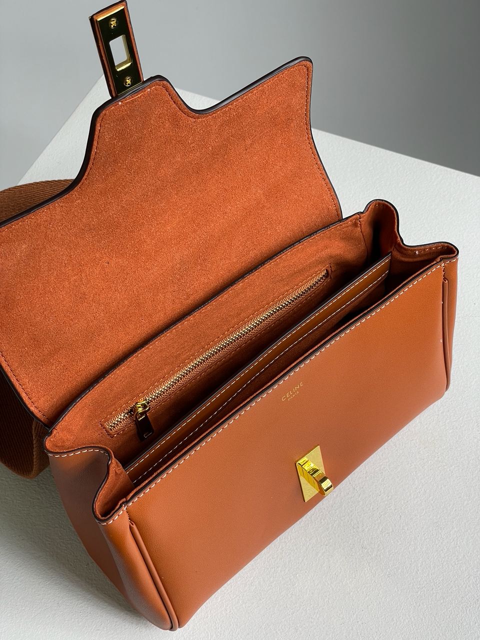 Celine Teen Soft 16 In Smooth Calfskin Tan Brown - 26