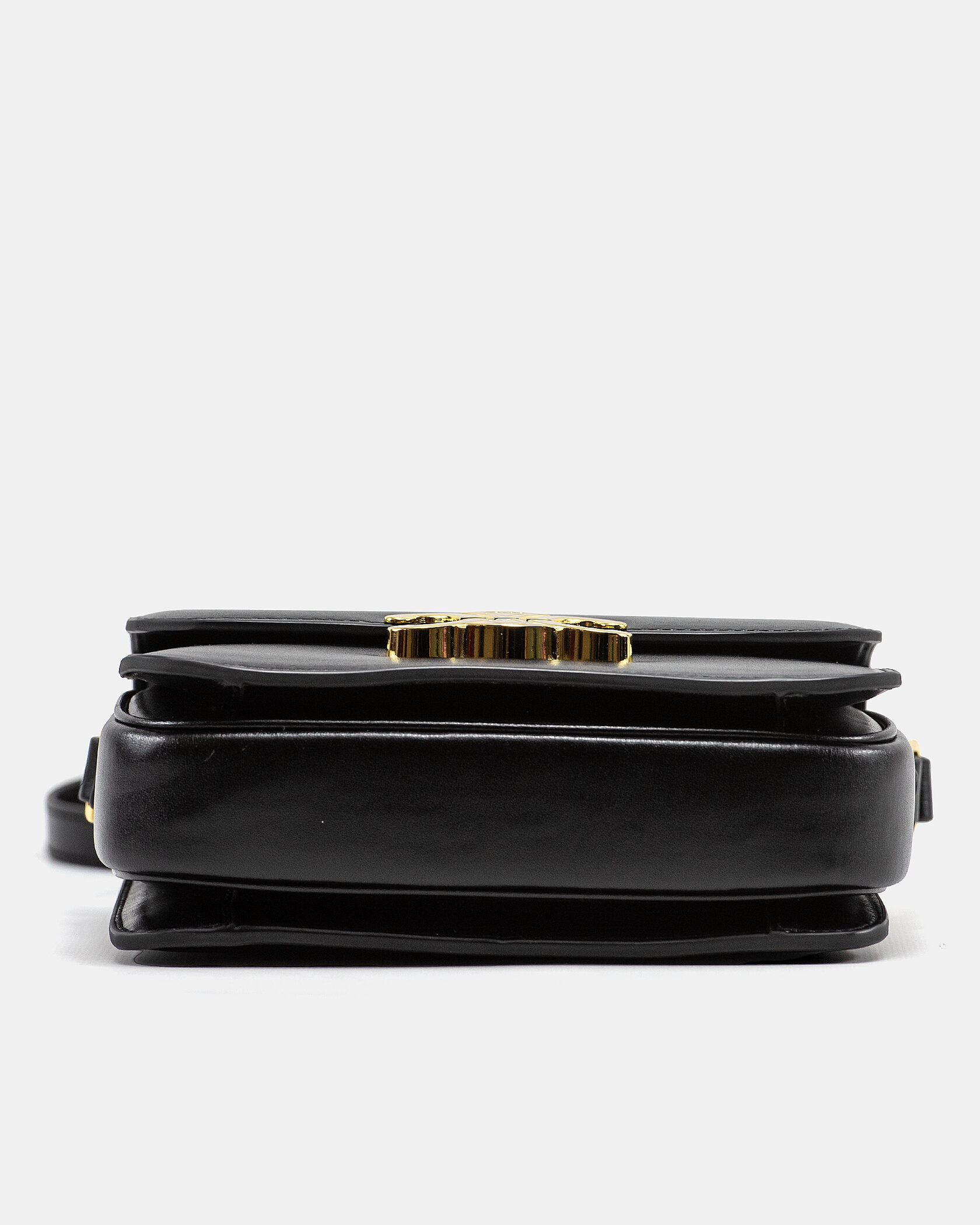Celine Teen Triomphe Bag Black in Shiny Calfskin - 12
