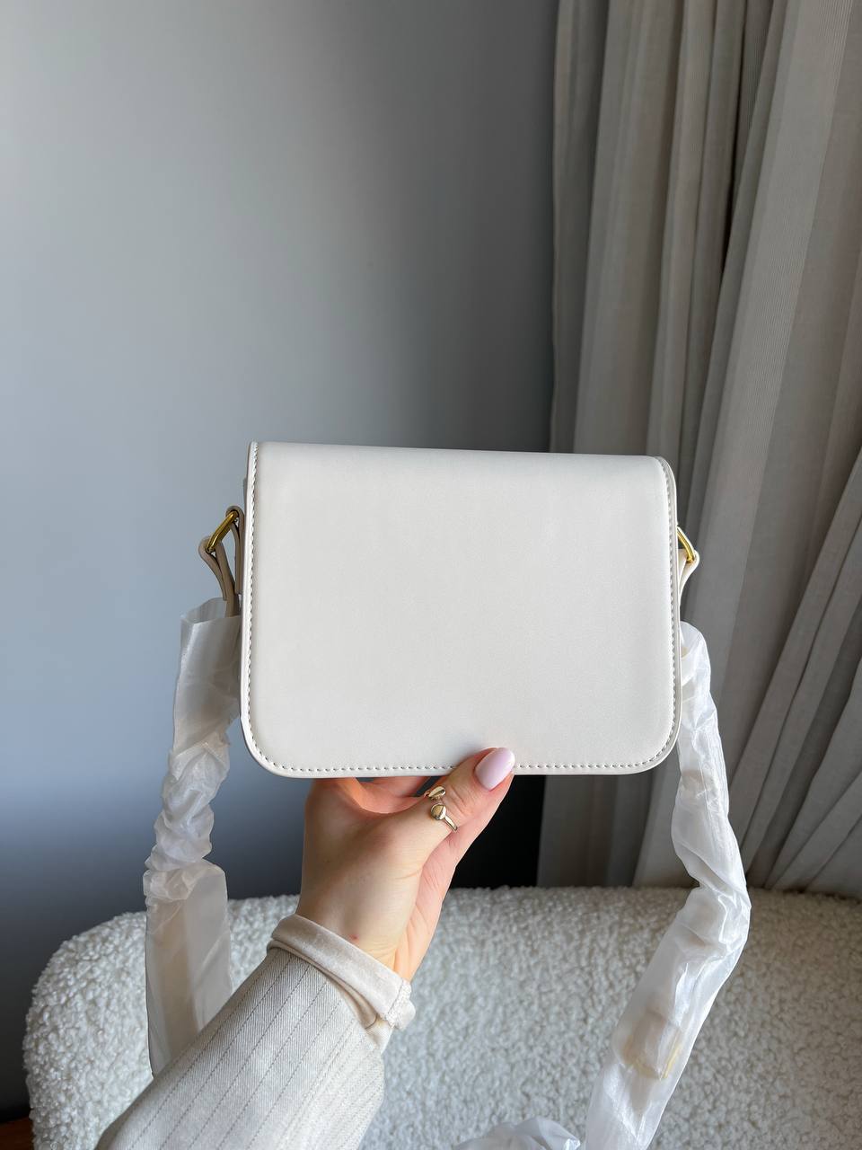 Celine Teen Triomphe Bag in Shiny Calfskin - 15