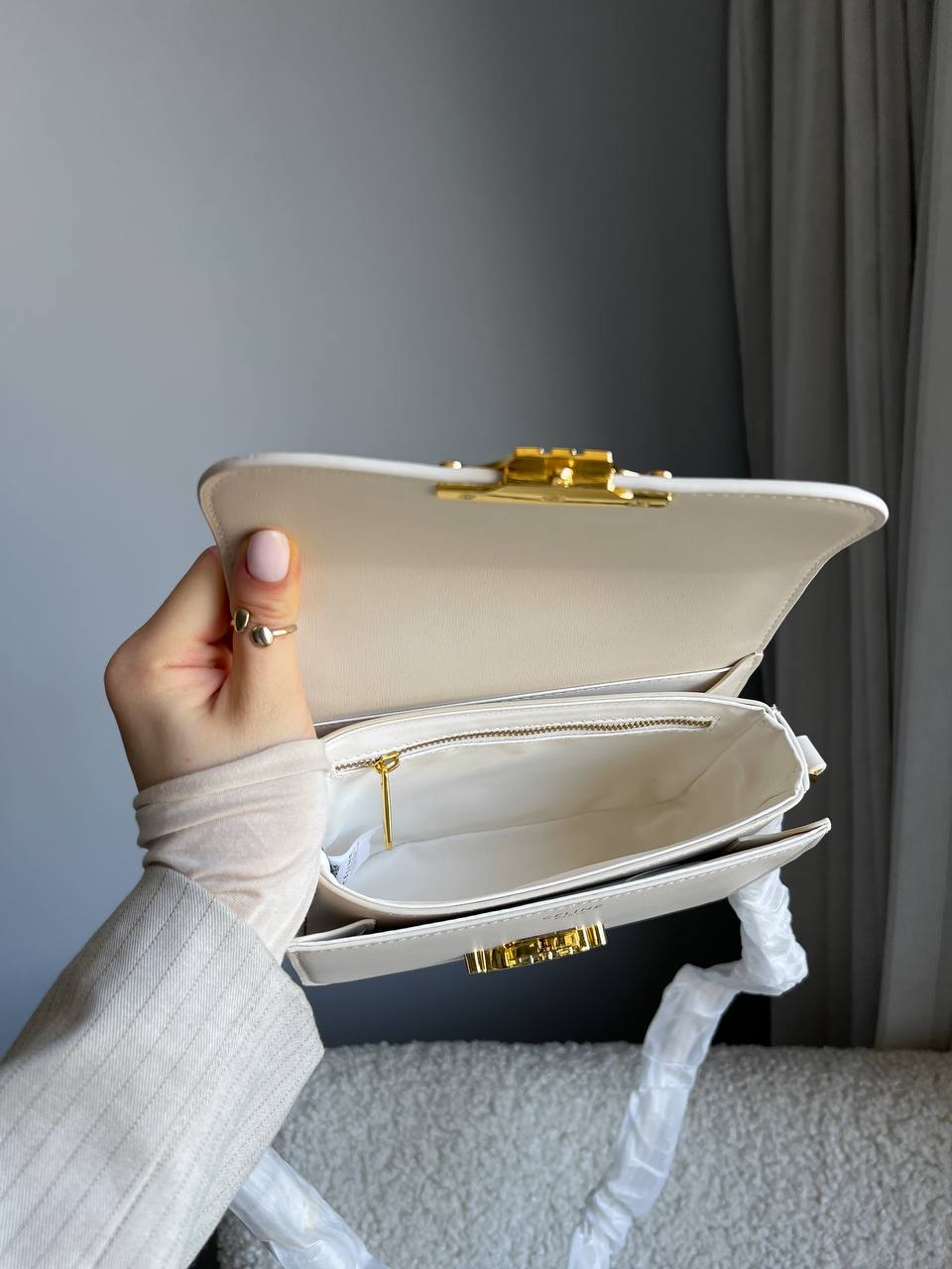 Celine Teen Triomphe Bag in Shiny Calfskin - 19