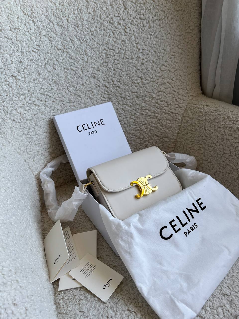 Celine Teen Triomphe Bag in Shiny Calfskin - 2