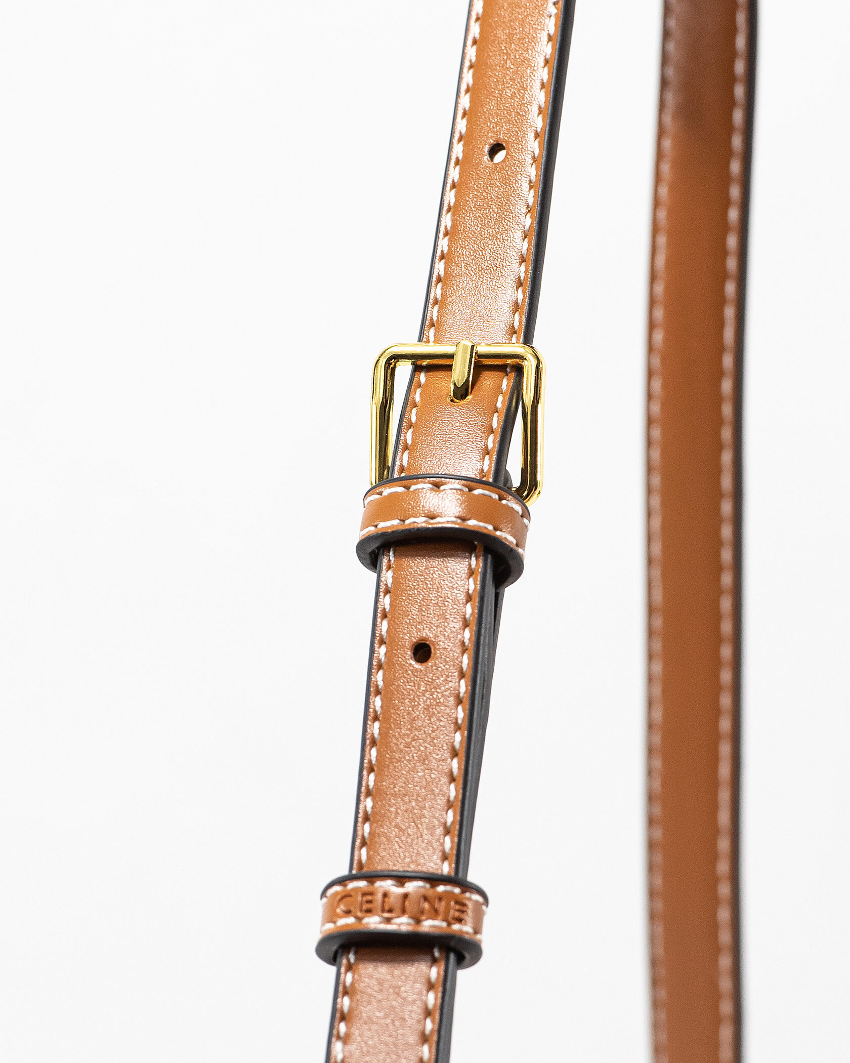 Celine Teen Triomphe Bag in Triomphe Canvas Natural/Tan - 13