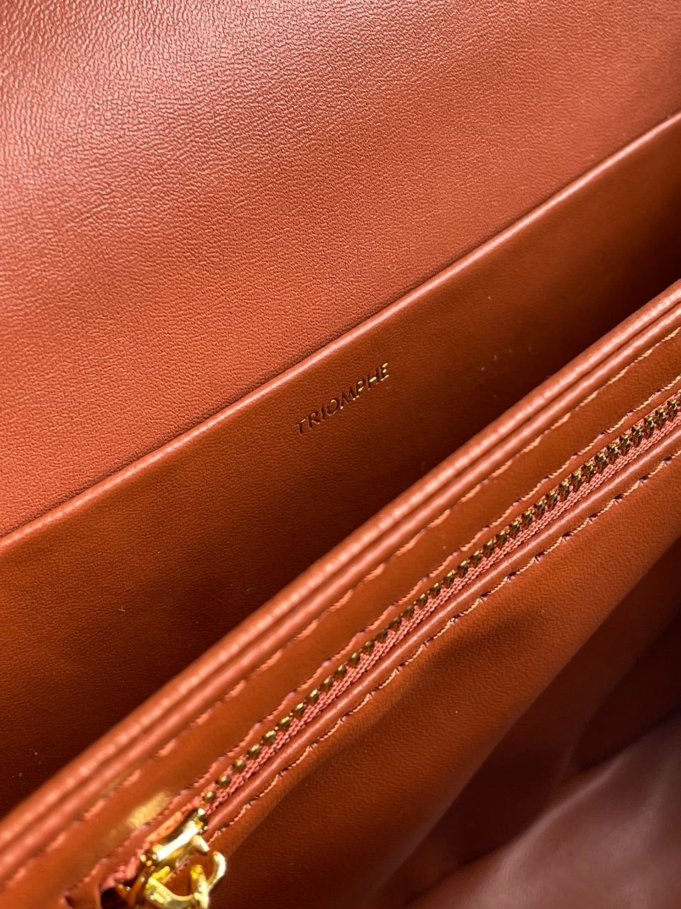 Celine The Triomphe Bag Canvas and Calfskin White - 14