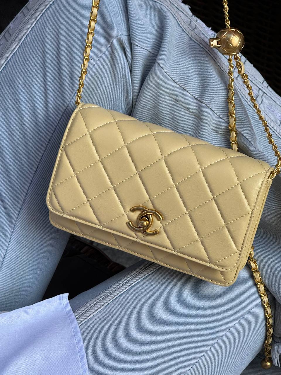 Chanel Calfskin Quilted Perfect Fit Wallet Yellow - 3