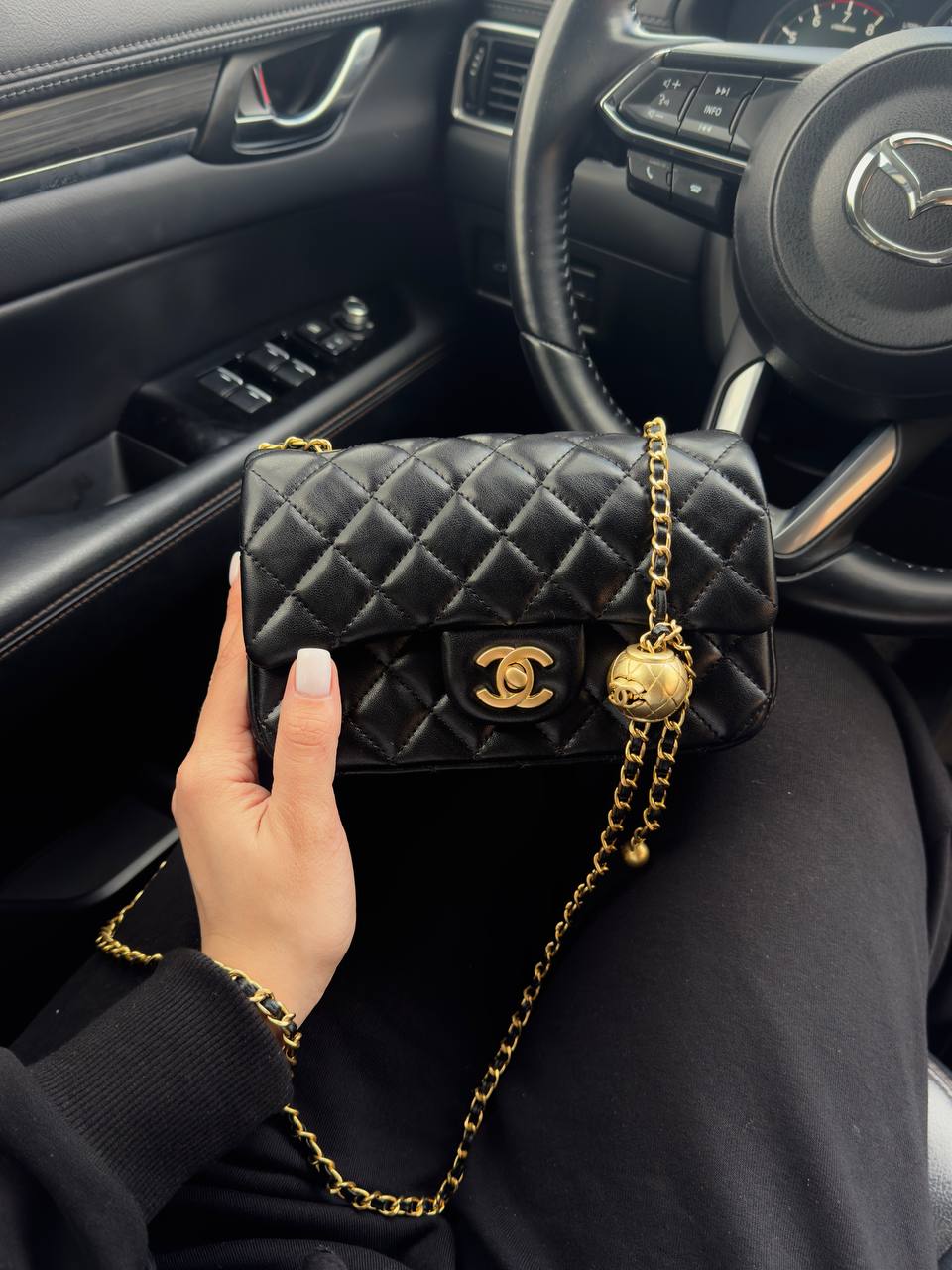 Chanel Classic 1.55 Small Single Flap in Black - 4