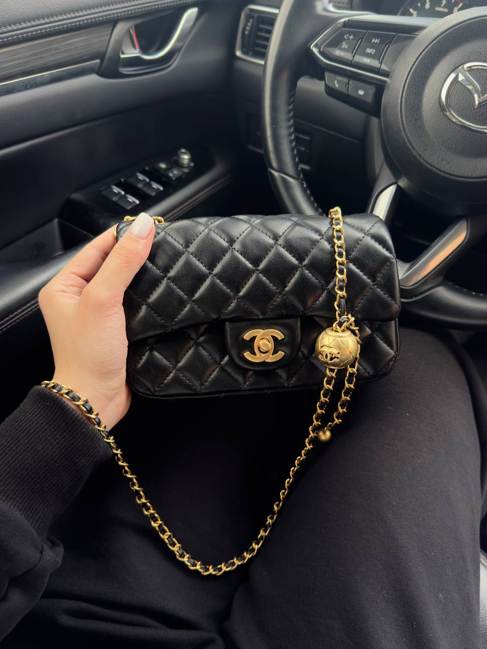 Chanel Classic 1.55 Small Single Flap in Black - 7