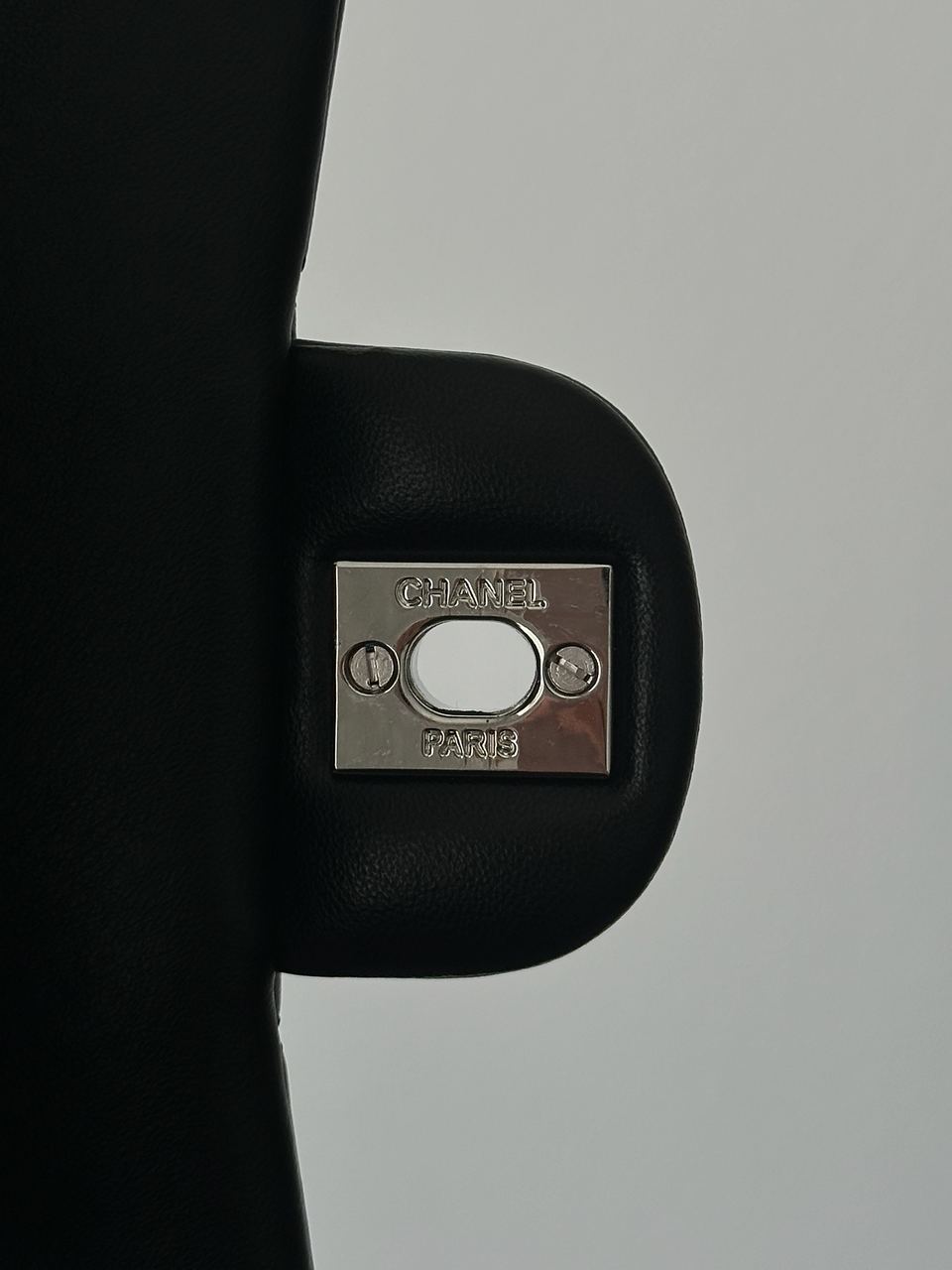 Chanel Classic 1.55 Small Single Flap in Black/Silver - 14