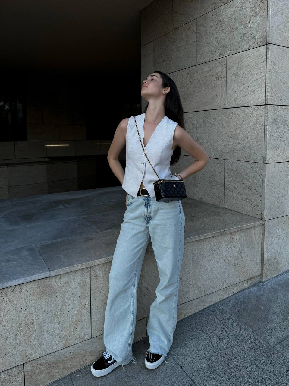 Chanel Classic Black Lambskin Pearl Crush Vanity - 14