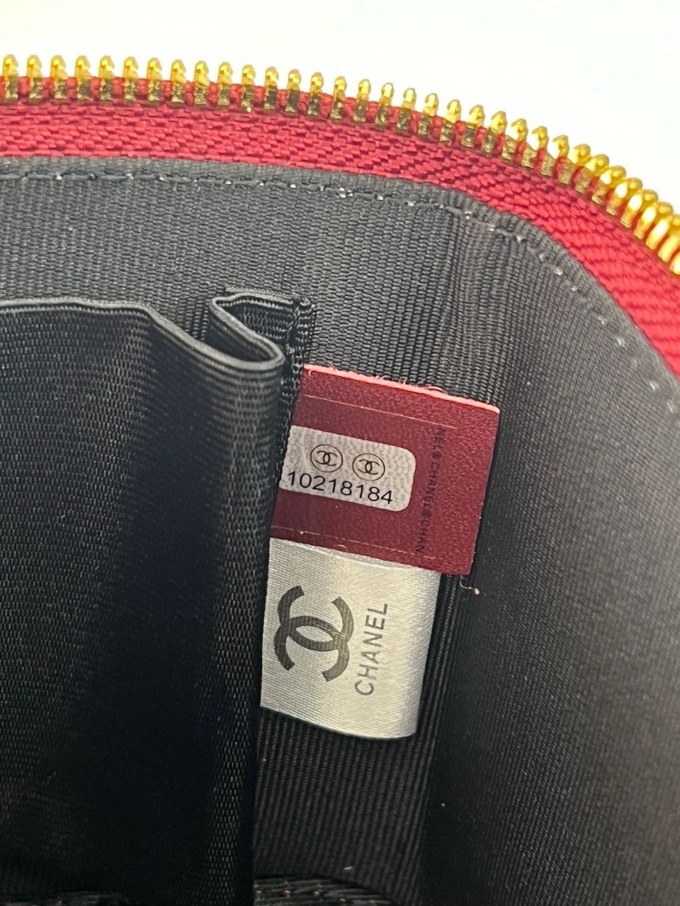 Chanel Classic Burgundy Lambskin Pearl Crush Vanity Bag Gold - 10