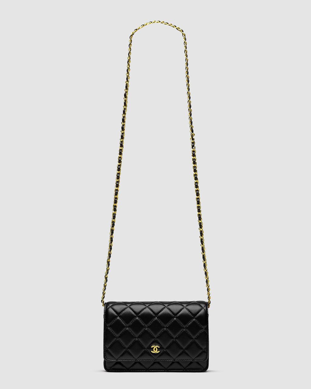 Chanel Classic Wallet on Chain Black/Gold - 3